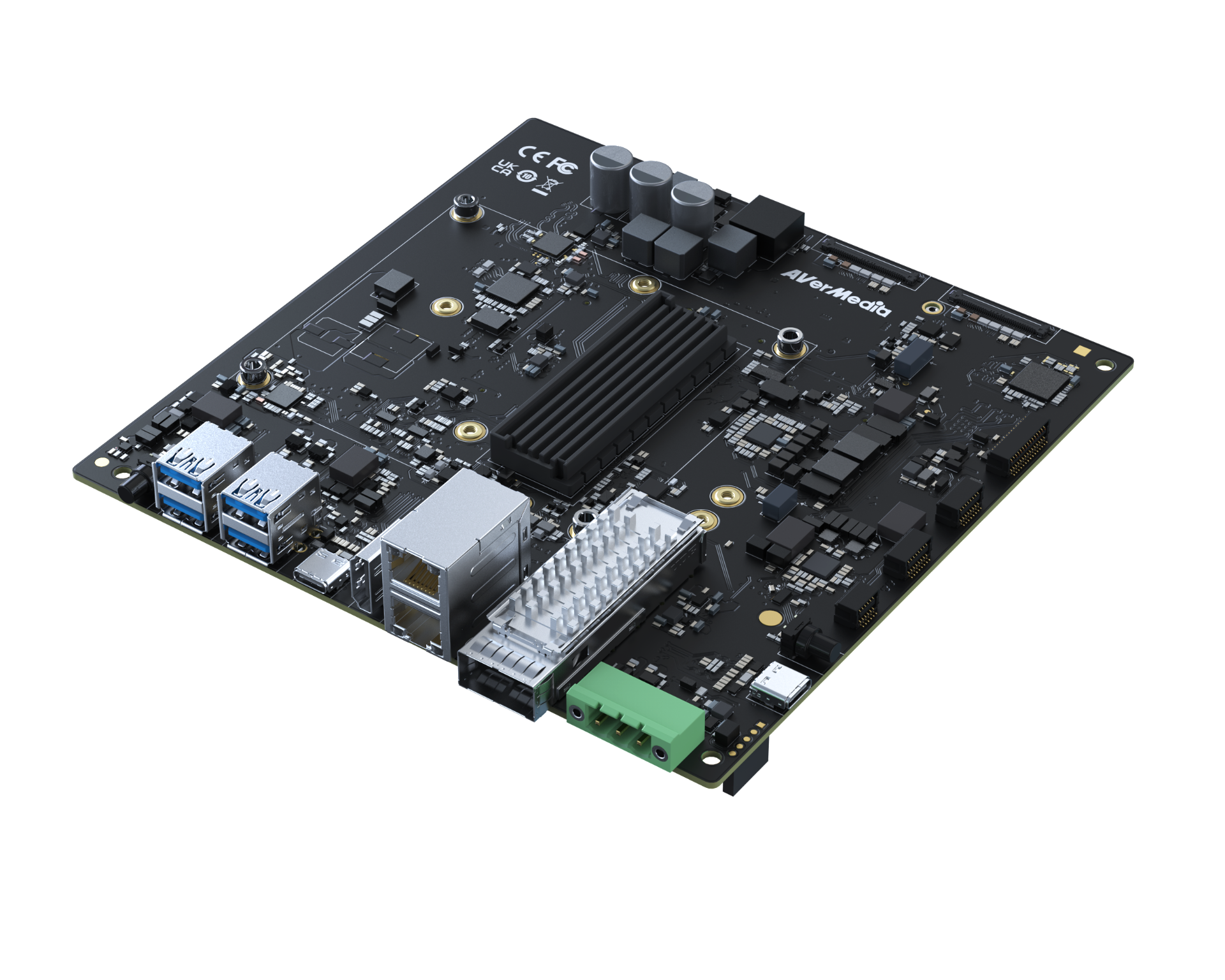 The AVerMedia D331 Carrier Board designed for NVIDIA Jetson Thor.